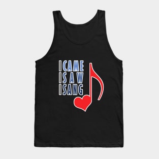 I Love Singing Tank Top